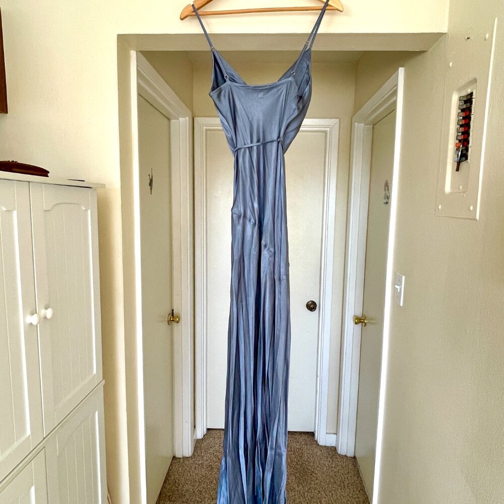 Shona Joy - 'La Lune' Bias Cowl Maxi Dress in Blue Smoke - Picture 6 of 9